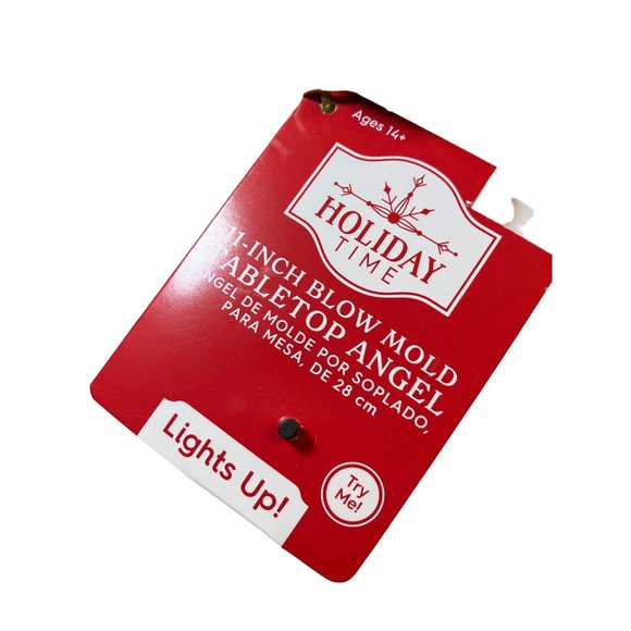 Blow Mold 11 Inch Tabletop Angel Christmas Decor - Picture 5 of 12